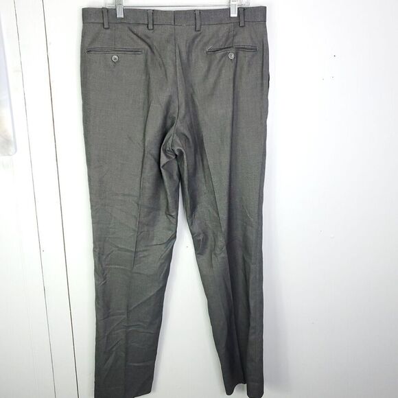 Luciano Natazzi Suit Mens 42R Blazer 36R Pants Gray Professional Interview - Picture 6 of 10